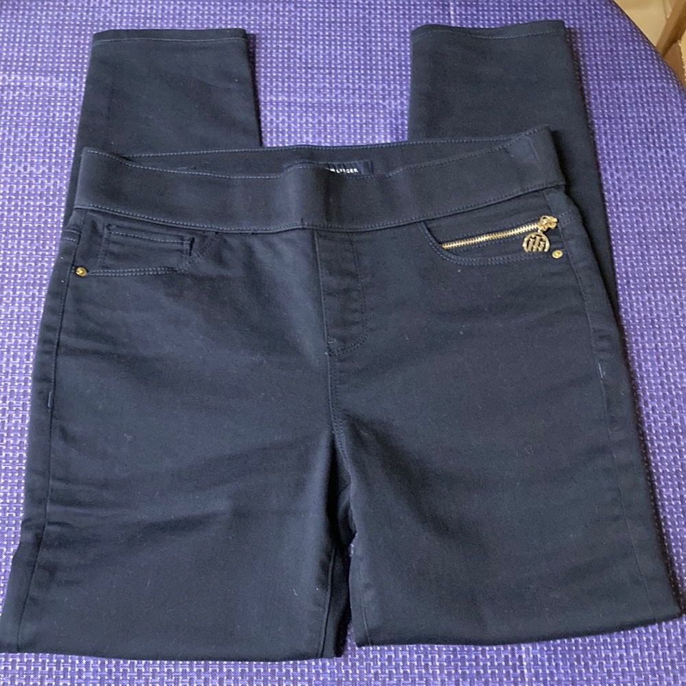 Tommy Hilfiger pull on ankle pants navy blue size 6